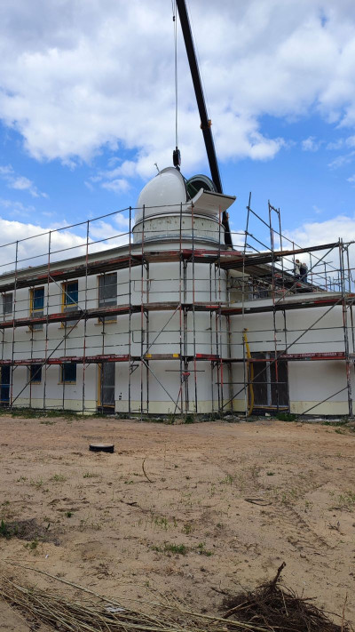 Jetzt müssen noch die Befestigungsarbeiten durchgeführt werden