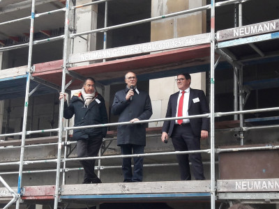 Richtfest Erweiterungsbau Rollbergeck Bernau vergrößerte Tiefgarage