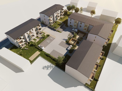 Lindenberg - Gesamtansicht der 4 Mehrfamilienhäuser