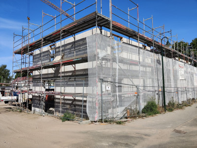 Rohbauarbeiten am Haus 1