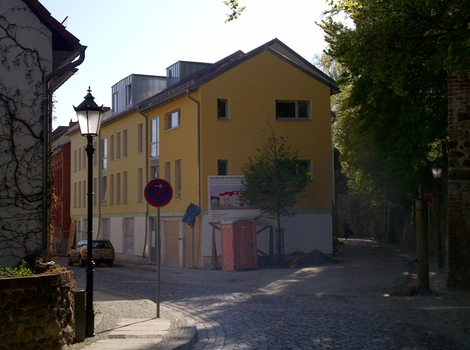 Ansicht des Hauses am Ende der Hohen Steinstraße, ein gelungener Abschluss der Gebäudezeile in diesem Teil der Altstadt