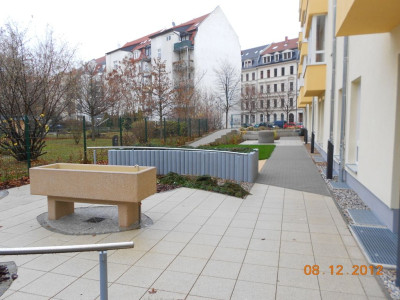 Der gestaltete Hofbereich