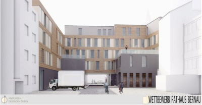 offene Hofseite mit Sichtachse zur Grünstraße