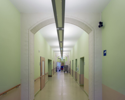 Der neu gestaltete Flur nach Umstrukturierung