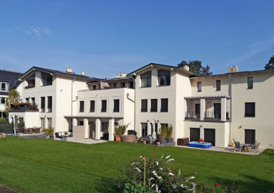 Gartenseite der Wohnanlage