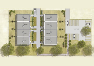 Lageplan mit Parkplätzen